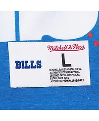 Mitchell & Ness Men's White Buffalo Bills Team Burst Vintage Logo T-Shirt