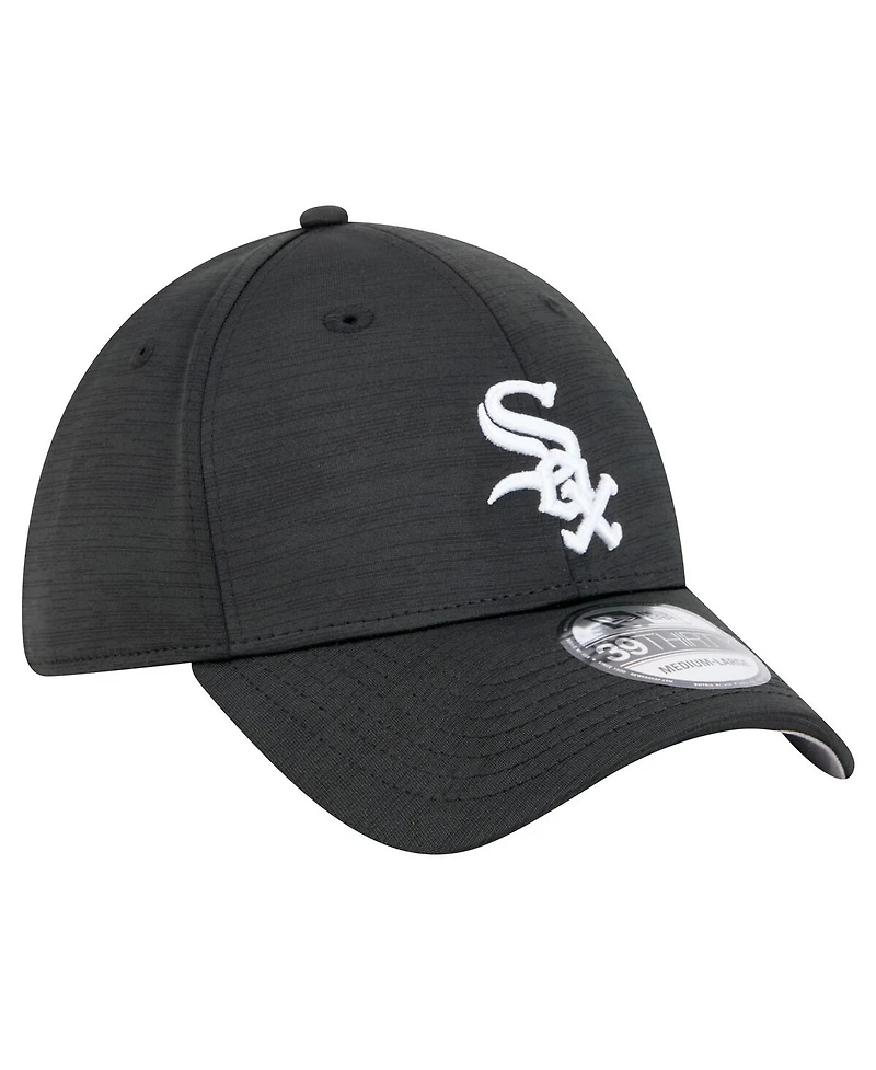 New Era Men's Black Chicago White Sox Tech 39THIRTY Flex Hat
