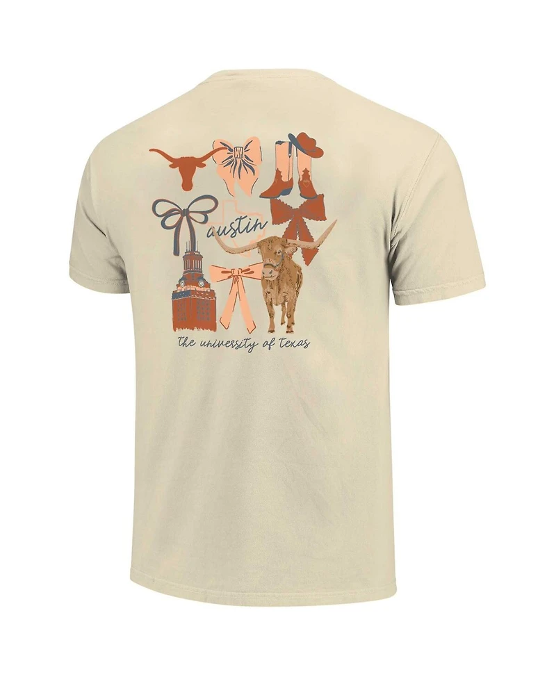 Image One Men's and Women's Natural Texas Longhorns Comfort Colors Coquette T-Shirt