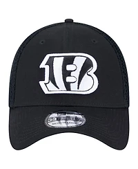 New Era Men's Black Cincinnati Bengals Main Neo 39THIRTY Flex Hat