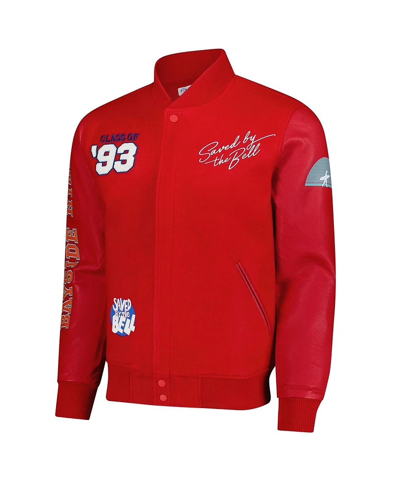 Freeze Max Men's Red Saved by the Bell Bayside High Full-Zip Varsity Jacket