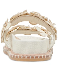 Dolce Vita Women's Sherla Floral Double Band Footbed Flat Sandals