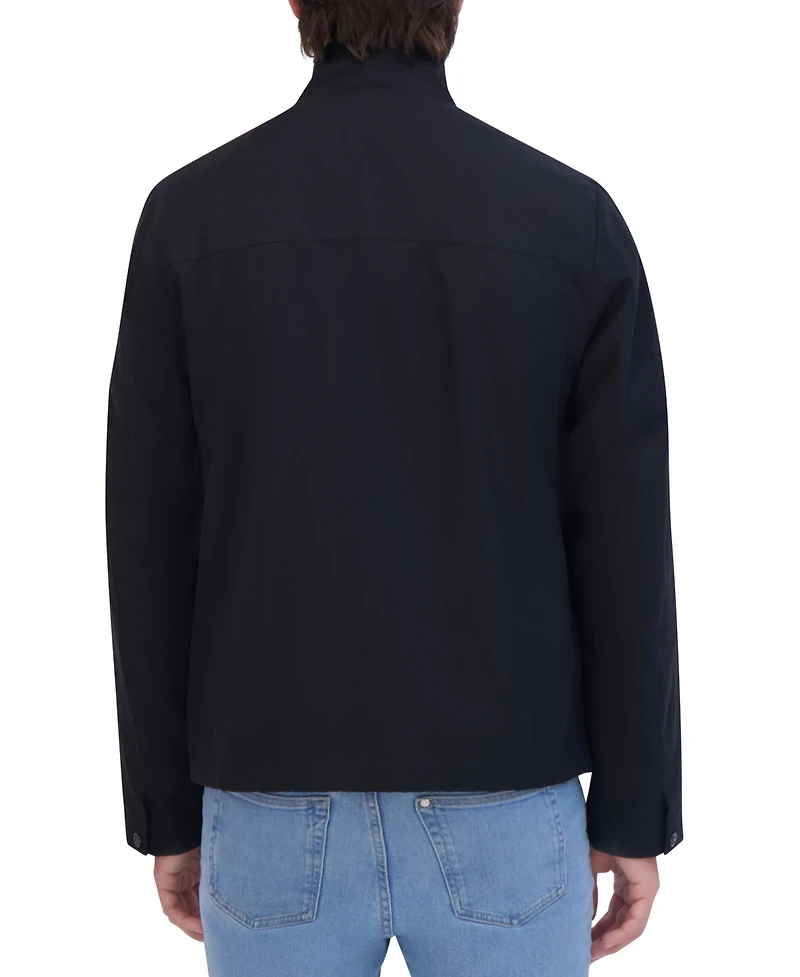 Robert Graham Men's Lightweight Peached Stand Collar Jacket