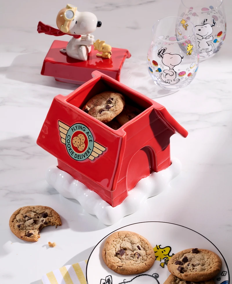 Lenox Chef Snoopy Figural Porcelain Cookie Jar