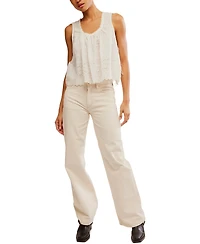 Free People Women's Marina Cotton Eyelet Tank Top