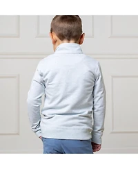 Hope & Henry Boys Organic Long Sleeve French Terry Half-Zip Pullover