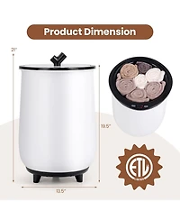 23L Large Luxury Bucket-Style Towel Warmer with Fragrant Disc Holder