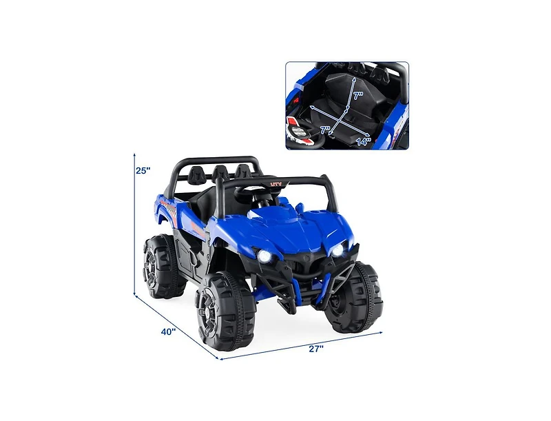 12V Battery Powered Electric Vehicle with Remote Control and 3 Speeds
