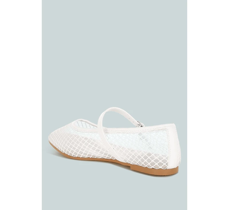 averona mesh mary jane flats