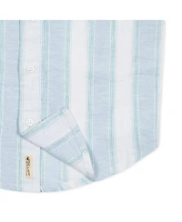 Hope & Henry Boys Linen Short Sleeve Button Down Shirt
