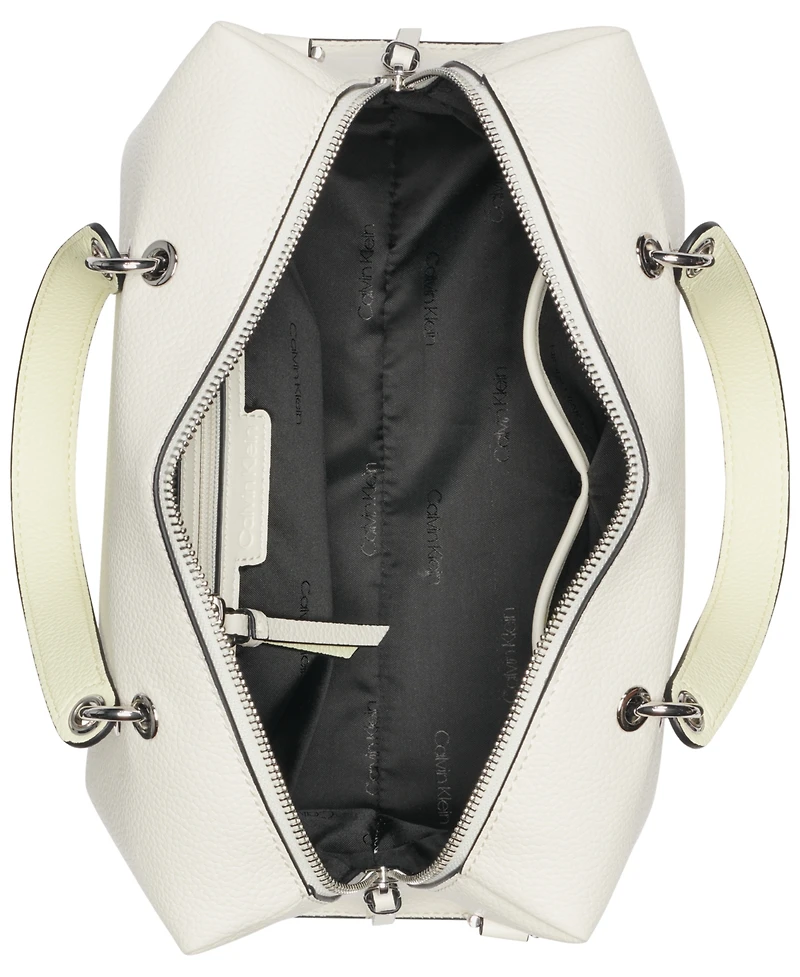 Calvin Klein Cali Satchel with Web Strap