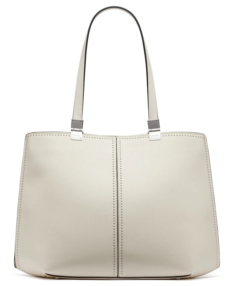 Calvin Klein Granite Studded Triple Compartment Tote