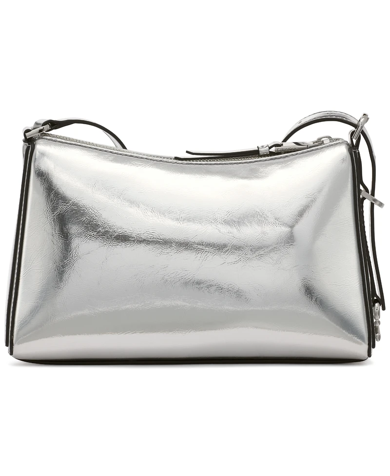 Calvin Klein Mandy Metallic Top Zipper Crossbody