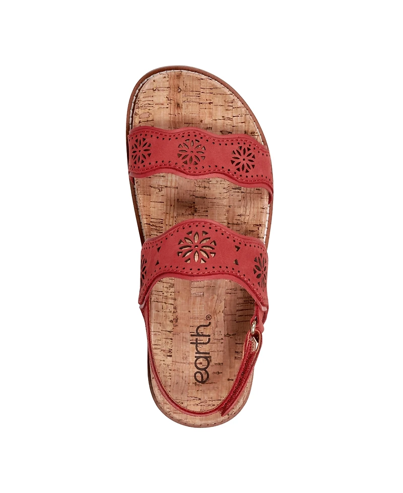 Earth Women's Ferne Strappy Slingback Casual Flat Sandals