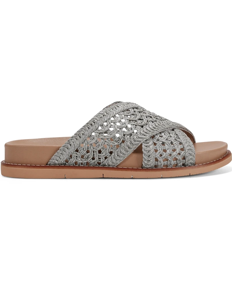 Earth Women's Flurry Woven Crisscross Flat Sandals