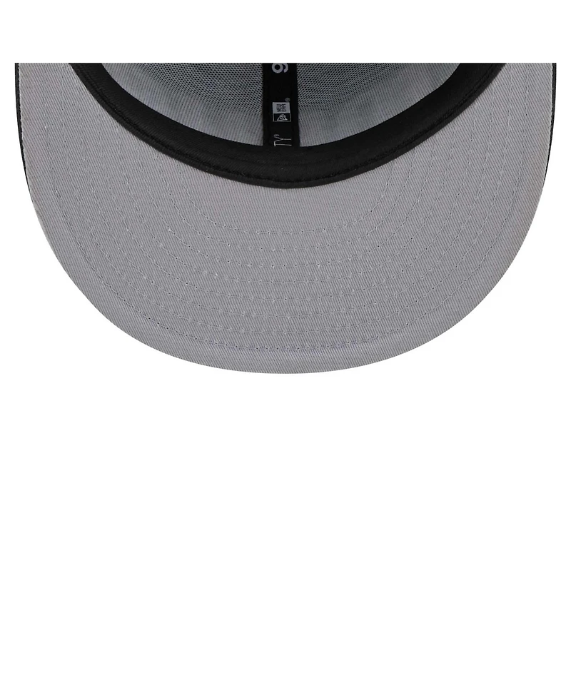 New Era Men's Navy/Gray Dallas Mavericks Jersey Hook Statement Edition 9FIFTY Snapback Hat