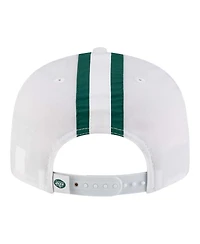 New Era Men's White New York Jets Throwback Helmet 9FIFTY Snapback Hat