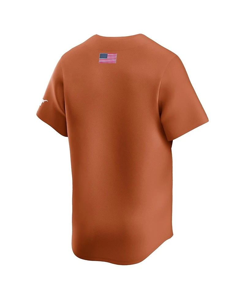 Nike Men's Texas Orange Longhorns College Limited Baseball Jersey