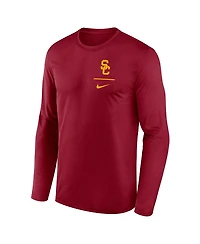Nike Men's Cardinal Usc Trojans Primary Stack Legend Long Sleeve T-Shirt