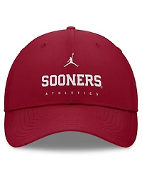 Jordan Men's Crimson Oklahoma Sooners 2024/25 On-Field Club Performance Adjustable Hat