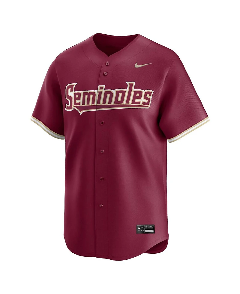 Nike Men's Garnet Florida State Seminoles College Limited Baseball Jersey