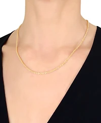 Sparkle Rope 18" Chain Necklace (2mm) in 14k Gold