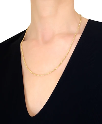 Sparkle Rope 20" Chain Necklace (2mm) in 14k Gold
