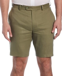 Cubavera Men's Flat Front 9" Linen Blend Shorts
