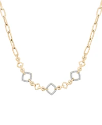 Wrapped in Love Diamond Rhombus Link Necklace (1/4 ct. t.w) in 14k Yellow Gold, Exclusively at Macy's