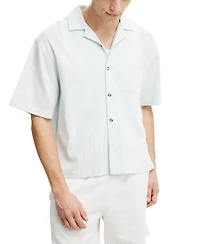Cotton On Men's Riviera Box Fit Short Sleeve Shirt