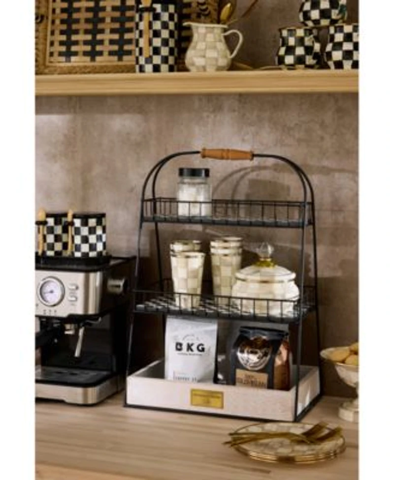 Mackenzie Childs Mocha Check Collection