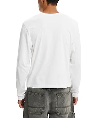 Cotton On Men's Cropped Fit Long Sleeve T-Shirt