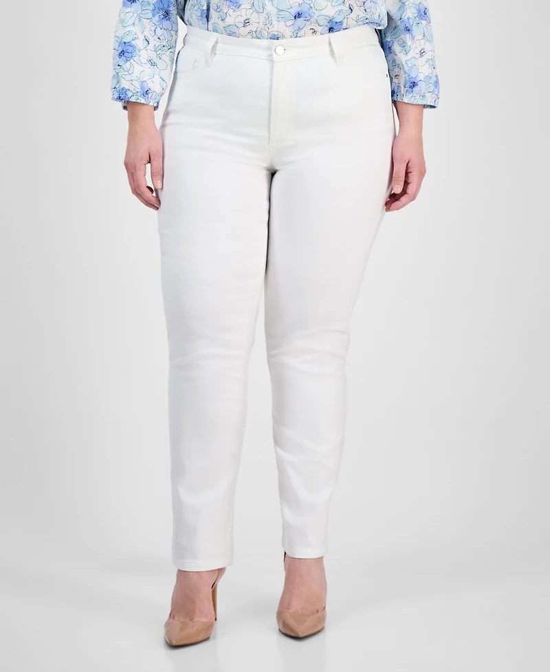 Jones New York Plus Lexington Straight-Leg Jeans