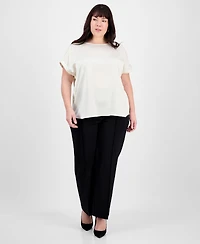 Jones New York Plus Size Side-Button Blouse