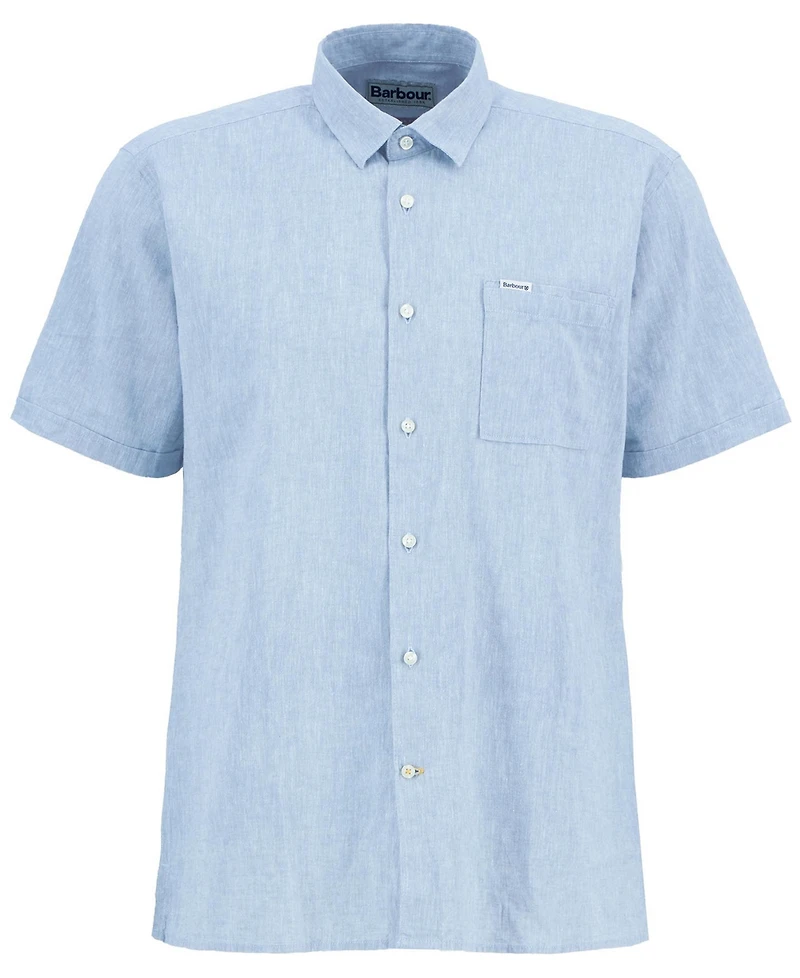 Barbour Men's Nelson Linen Short Sleeve Summer Shirt
