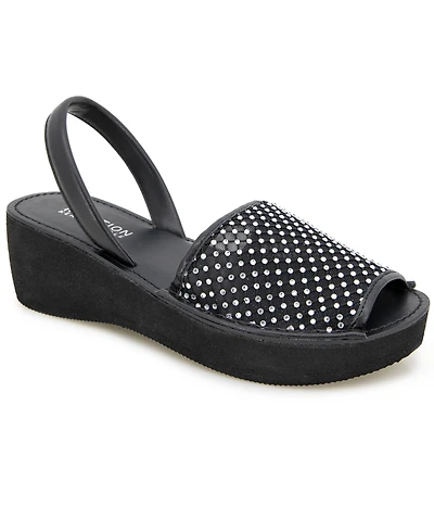 Kenneth Cole Reaction Women's Fine Glass Mesh Wedge Sandals