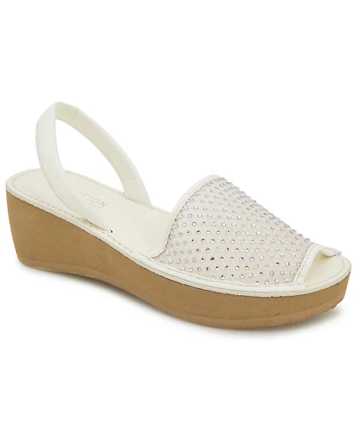 Kenneth Cole Reaction Women's Fine Glass Mesh Wedge Sandals