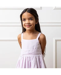 Hope & Henry Toddler Girls Heirloom Sleeveless Special Occasion Sundress with Bow Back Detail and Embroidery