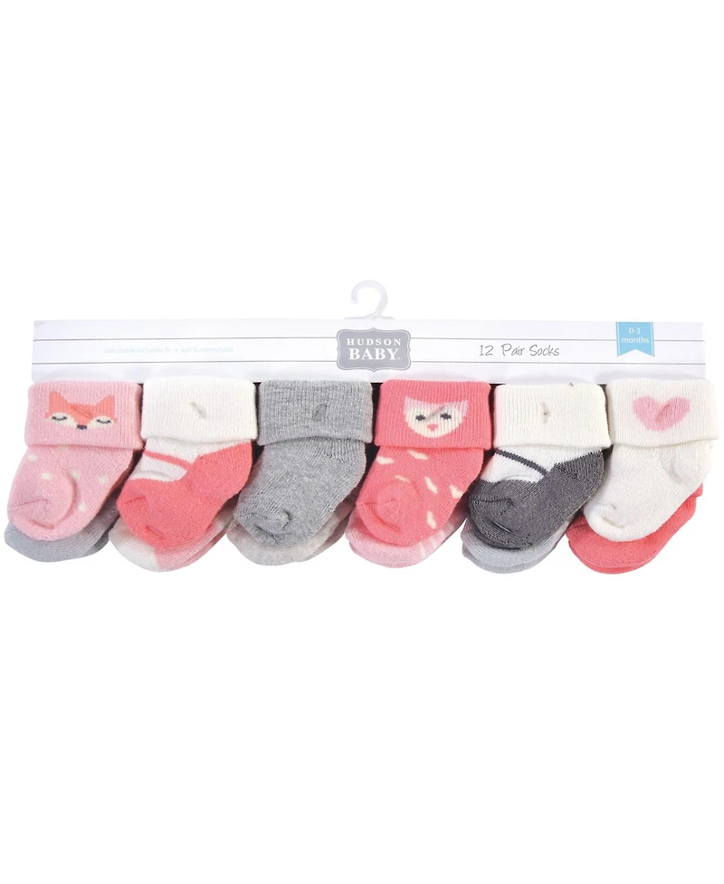 Hudson Baby Baby Boys Hudson 24Pk Terry Socks