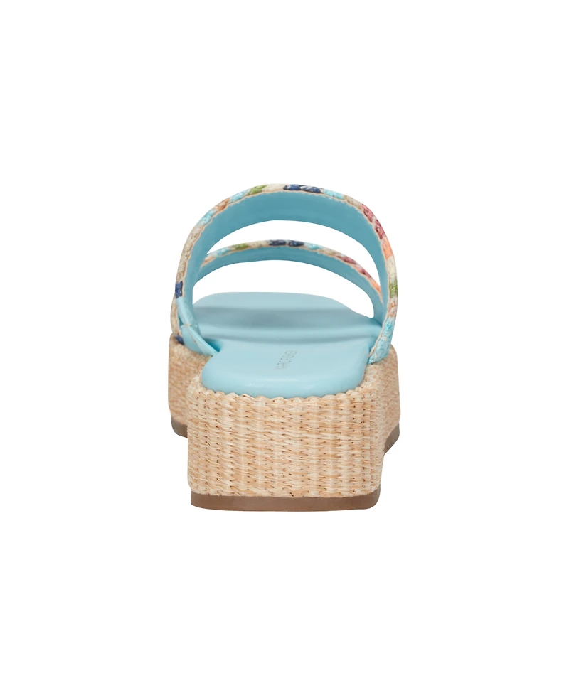 Marc Fisher Women's Pelma Double Band Flatform Sandals