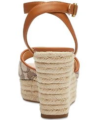Coach Women's Signature Textile Jacquard Espadrille Sandals