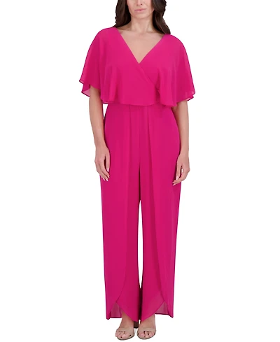 kensie Women's Flutter-Sleeve Jumpsuit