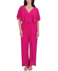 kensie Women's Flutter-Sleeve Jumpsuit