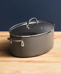 Rachael Ray Professional Hard-Anodized Nonstick 8-Qt. Oval Pasta Pot & Braiser