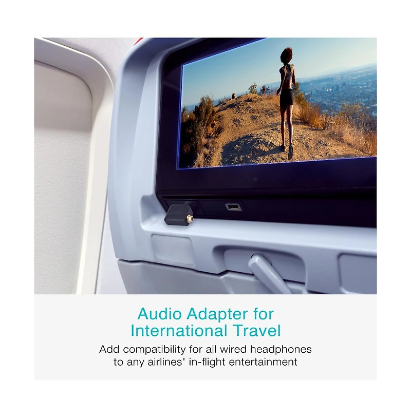 Mee audio Airplane Headphone Adapter for in-Flight Entertainment Systems