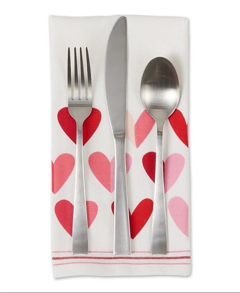 Design Imports Valentine's Day Napkin, Set of 6
