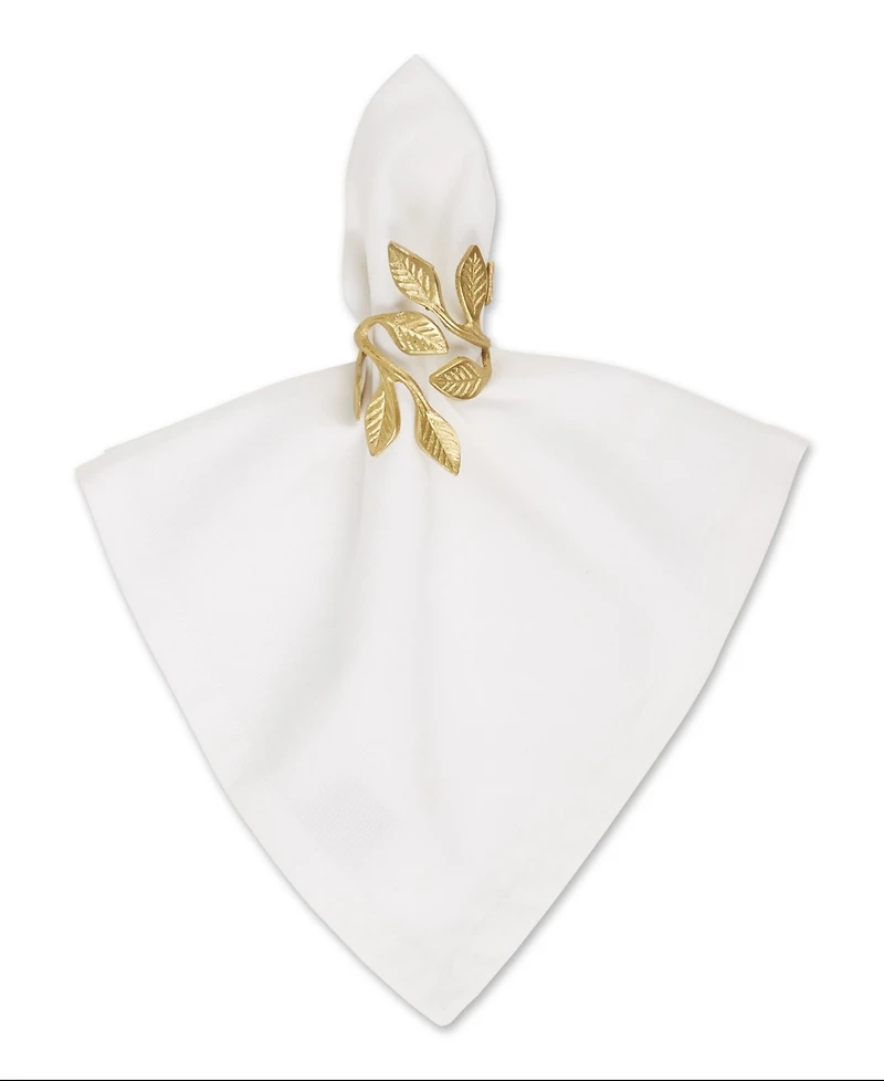 Design Imports Brass Napkin Ring, Set of 6