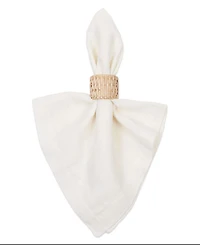 Design Imports Rattan Napkin Ring, Set of 6