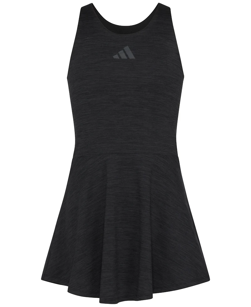 adidas Big Girls Melange Flounce Racerback Sleeveless Dress