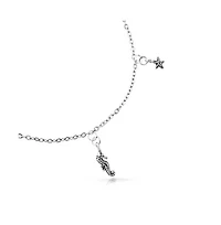 Bling Jewelry Nautical Charm Anklet Ankle Bracelet with Starfish Crab Seahorse and Seashell